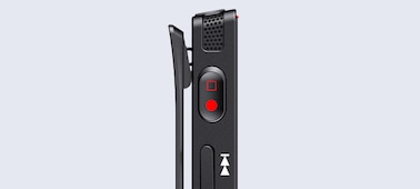 Image of the One Push Record button on the TX660 Digital Voice Recorder TX Series